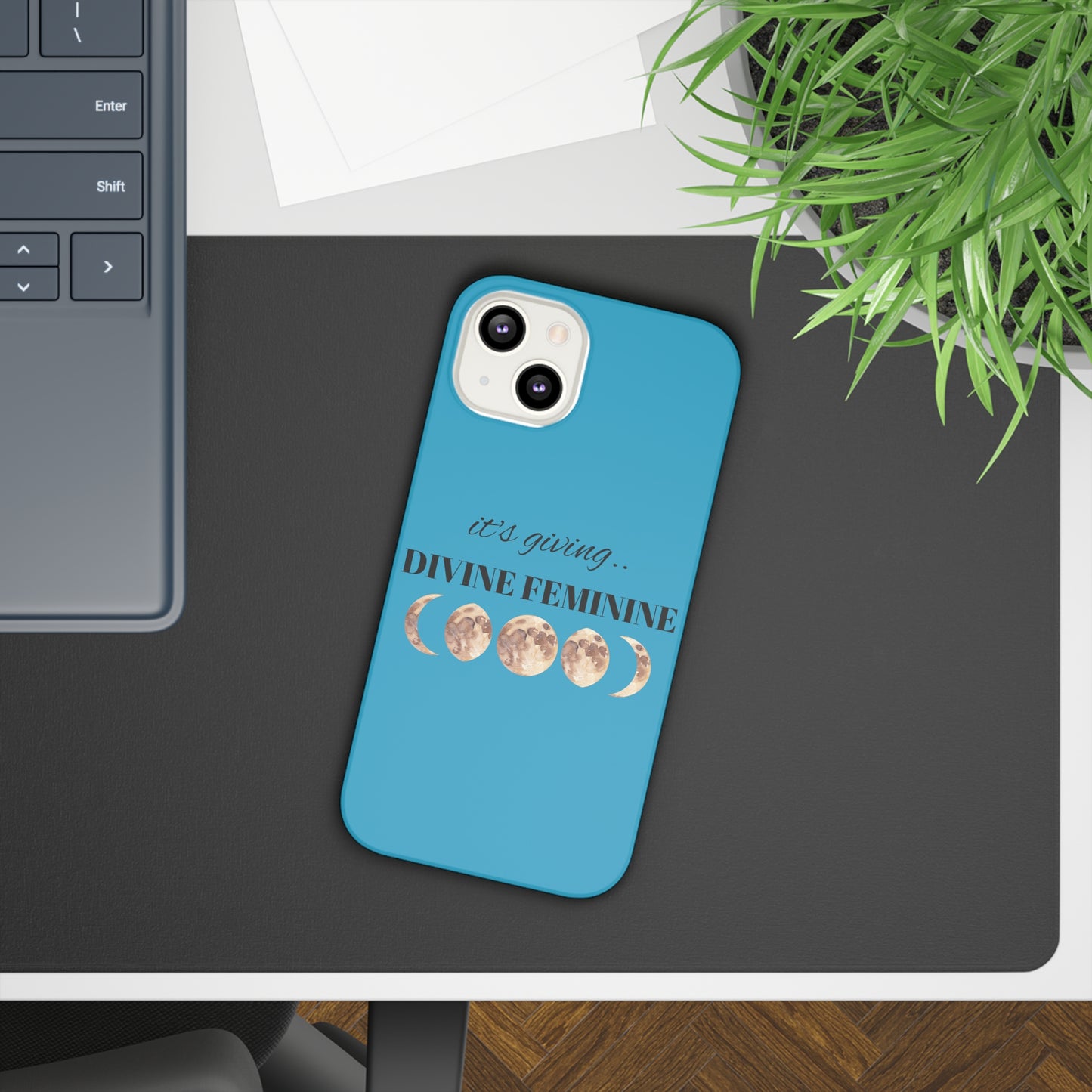 Turquoise "It's Giving Divine Feminine" Phone Case